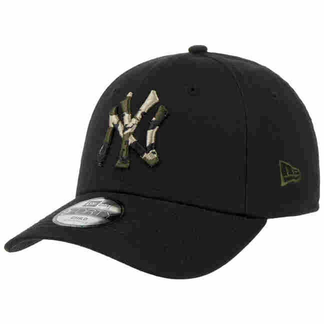 New Era 9Forty - Berretto da Donna Metallic York Yankees, Nero, Nero, Taglia Unica